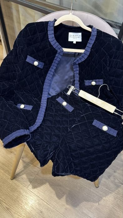 Damen Claudie Pierlot Set Marineblau Samt