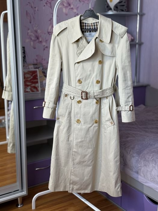 Женский Aquascutum London Тренч Бежевый Хлопок 38