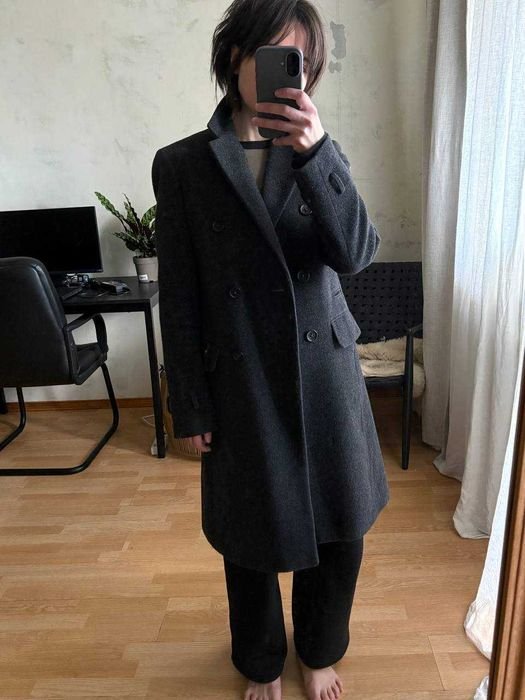 Femme Jil Sander Manteau Gris Laine 34