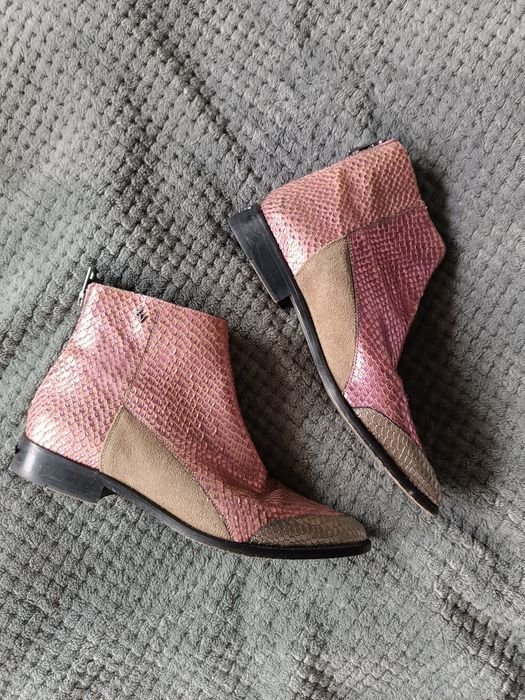 Femme Zadig&Voltaire Bottes Rose Cuir 37