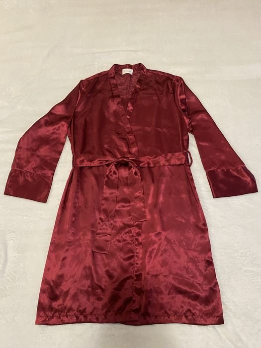 Damen Etam Kimono Burgunder Satin 38