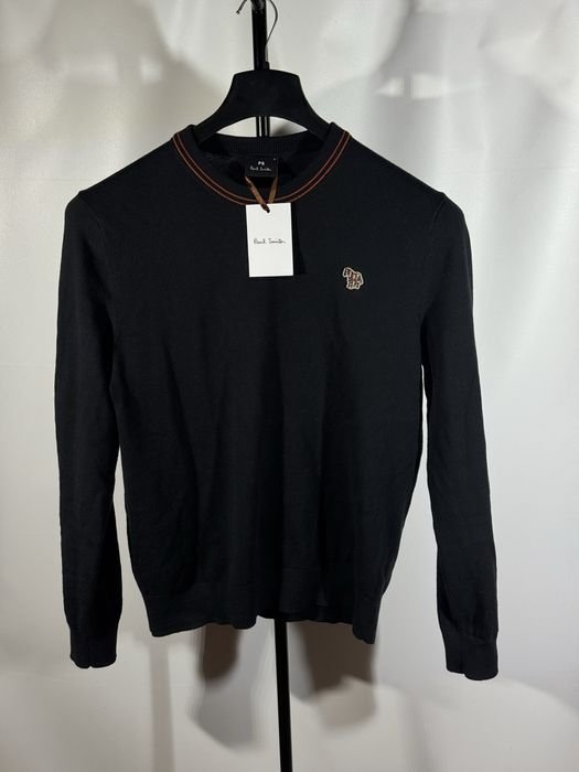 Мужской Paul Smith Светр Чёрный Полушерсть 38