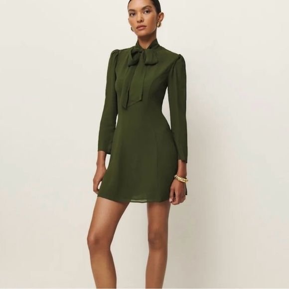 Women Reformation Dress Khaki 36