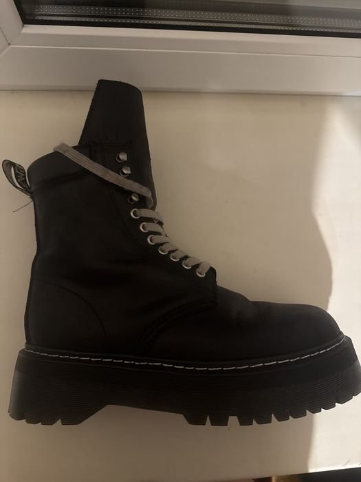 Uomo Dr. Martens Stivali Nero Pelle Sintetica 43
