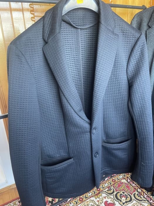 Мужской Armani Exchange Пиджак Серый Вязаный 44