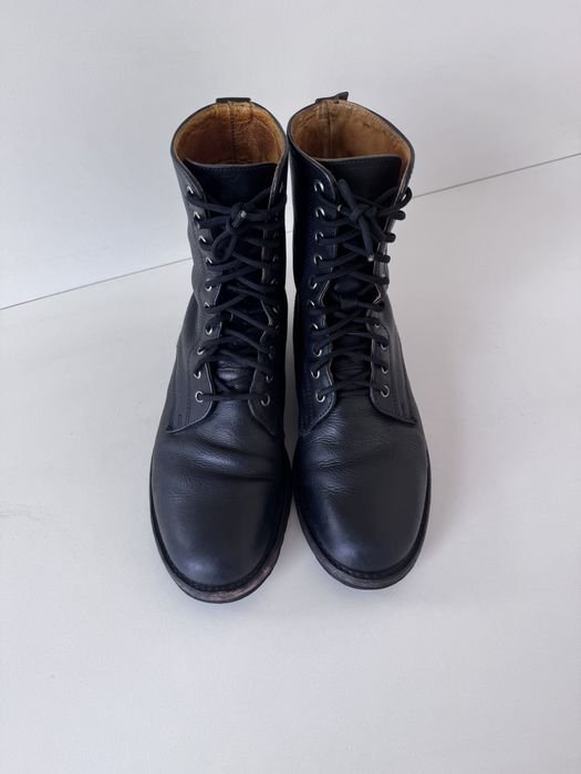 Men Frye Boots Black Leather 42.5
