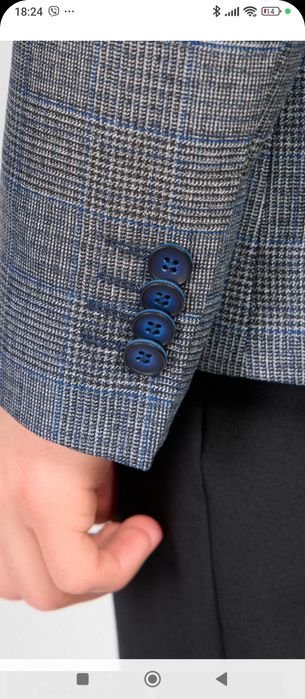 Homme French Connection Blazer Bleu Lin 42