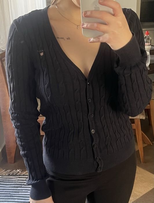 Women GANT Sweater Dark Blue Cotton 36