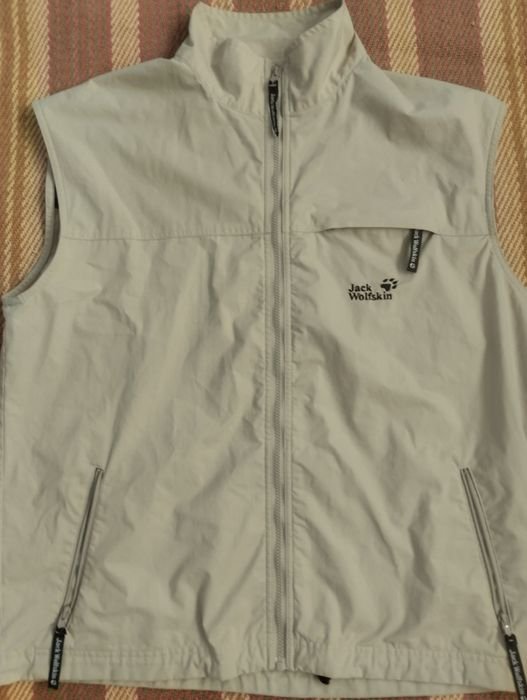 Uomo Jack Wolfskin Gilet Grigio 42