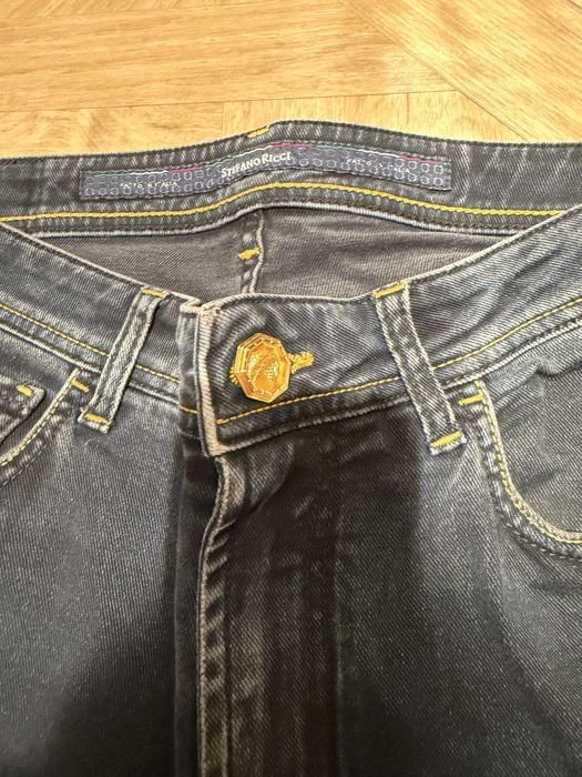 Мужской Stefano Ricci Джинсы Золотой Джинс 32