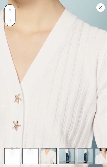 Женский Sandro Paris Светр Белый Другой материал