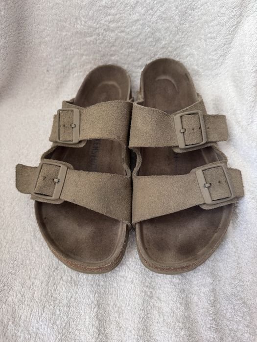 Женские Birkenstock Шлепанцы Хаки Кожа 39