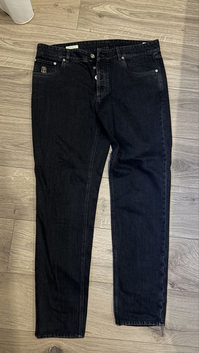 Мужской Brunello Cucinelli Джинсы Чёрный 36-38
