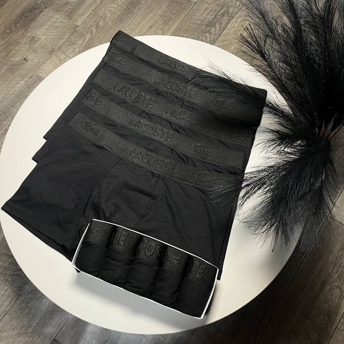Men Lacoste Boxers Black Cotton M,L,XL,XXL,XXXL