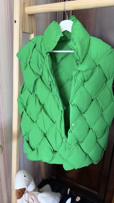 Мужской Bottega Veneta Жилетка Зелёная