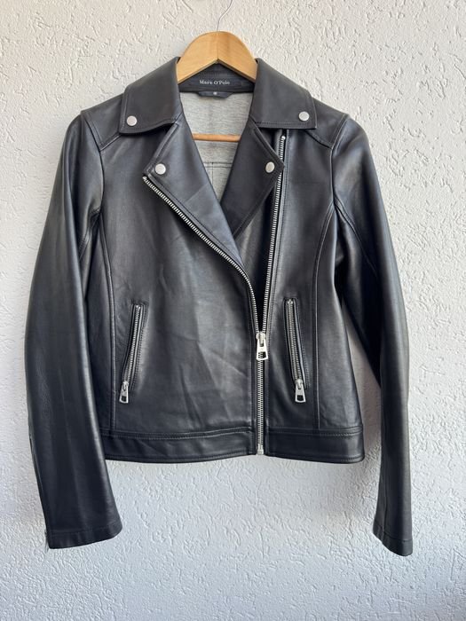 Женская Marc O’Polo Куртка Чёрная Кожа