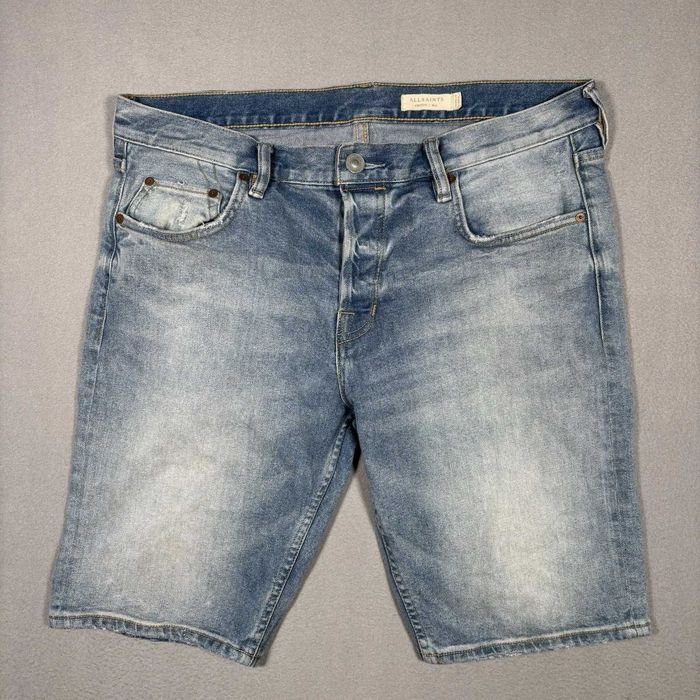 Мужской Allsaints Шорты Голубой Джинс Другой