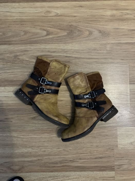 Мужские A.S 98 Ботинки Коричневый Кожа 39