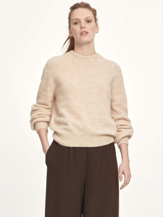 Женский Samsoe Samsoe Светр Бежевый Шерсть 36