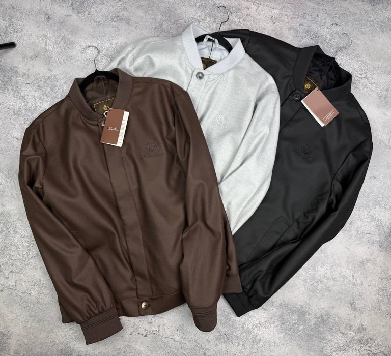 Homme Loro Piana Bomber Noir Polyester M; L, XL,