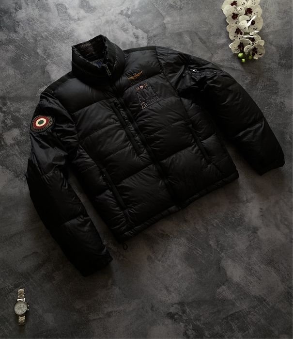 Мужской Aeronautica Militare Куртка Чёрный М