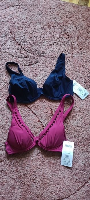 Femme Chantelle Haut de Bikini Bourgogne & Marine