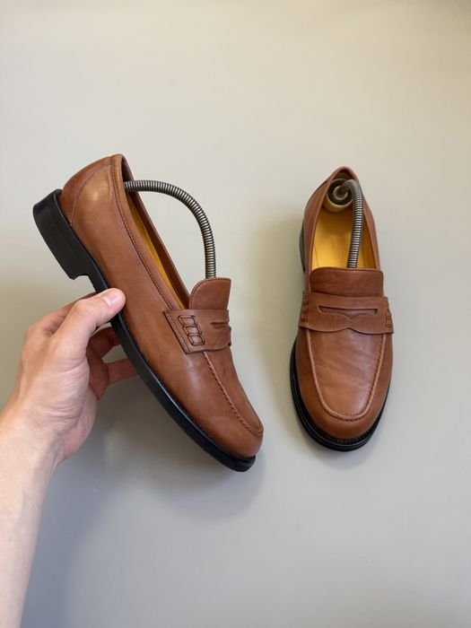 Женские Лоферы Коричневый Натуральная Кожа 40