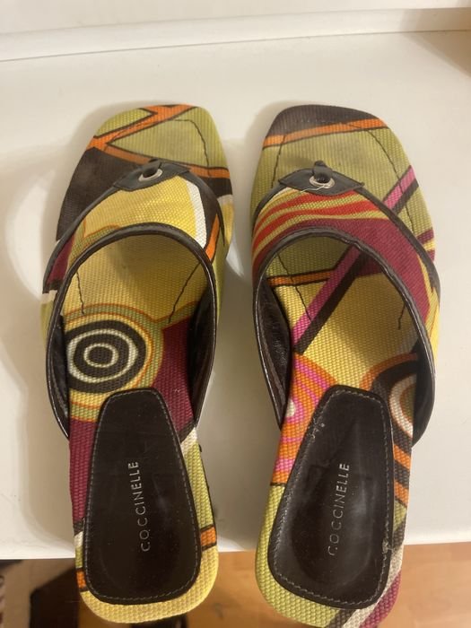 Damen Coccinelle Mules Mehrfarbig Textil 39