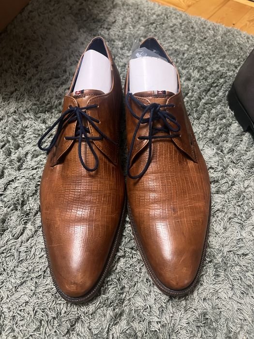 Мужской Daniel Hechter Туфли Коричневый Кожа 45