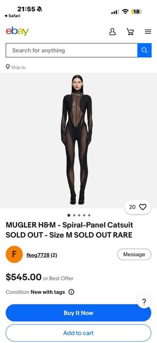 Donna Mugler Tuta Nera