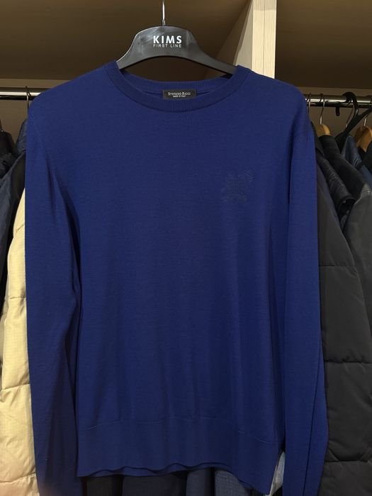 Herren Stefano Ricci Pullover Marineblau 36