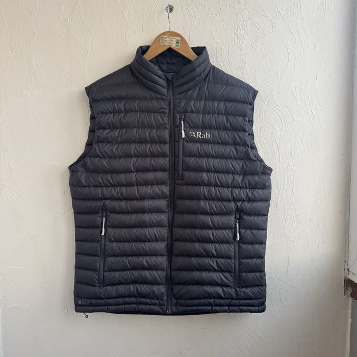 Herren Rab Weste Schwarz Pertex Microlight 40