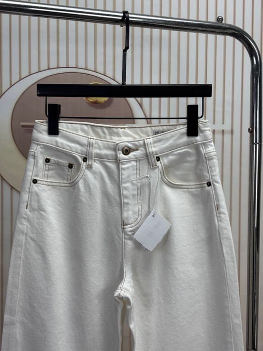 Donna Brunello Cucinelli Jeans Bianchi OS