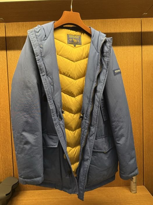 Damen Woolrich Daunenjacke Marineblau 36