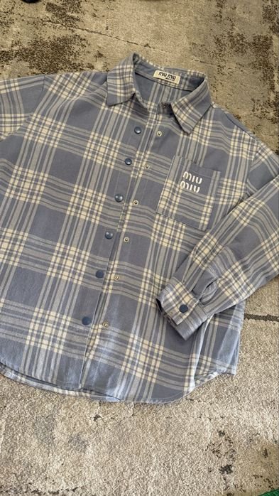 Женская Miu Miu Рубашка Синяя