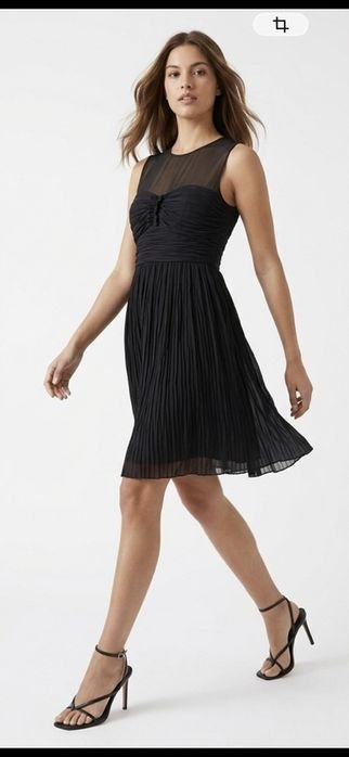 Женский Marella Платье Чёрный Шёлк S-M