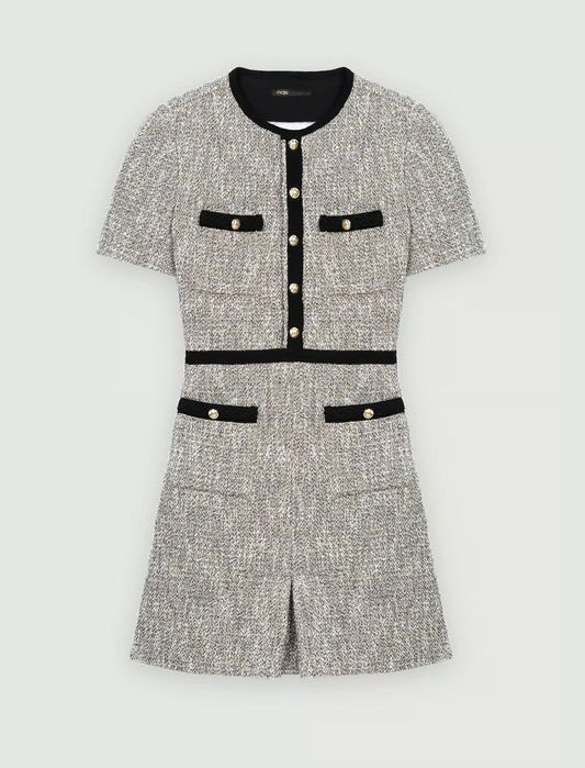 Damen Maje Kleid Grau 36