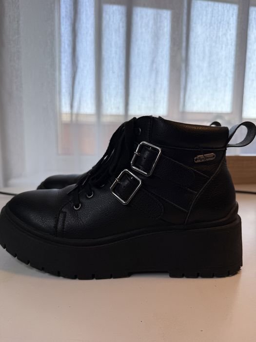 Женские Pepe Jeans Ботинки Чёрные Искусственная