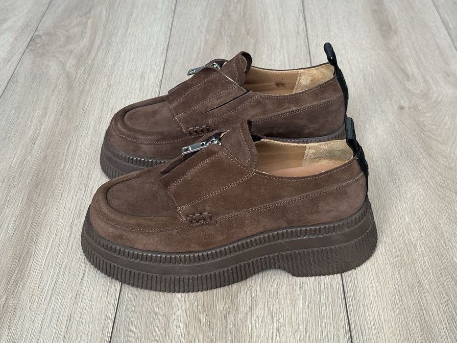 Женские Ganni Лоферы Коричневый 36