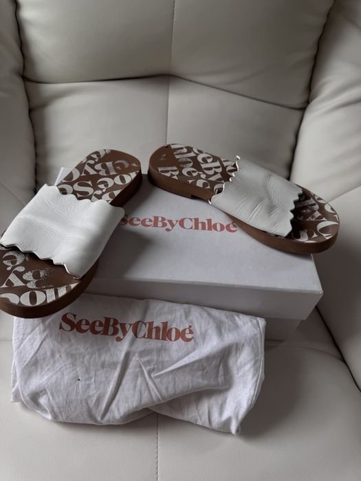 Женские See by Chloe Шлепки Белые 36