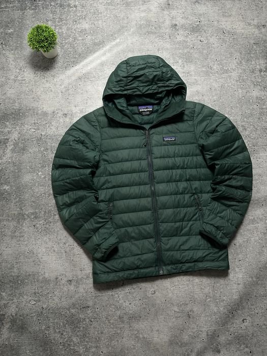 Мужской Patagonia Пуховик Зелёный