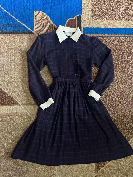 Женская Винтажная Сукня Мультикольоровая Вовна 34