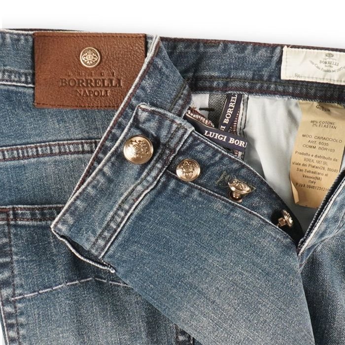 Homme Luigi Borrelli Jeans Bleu 48