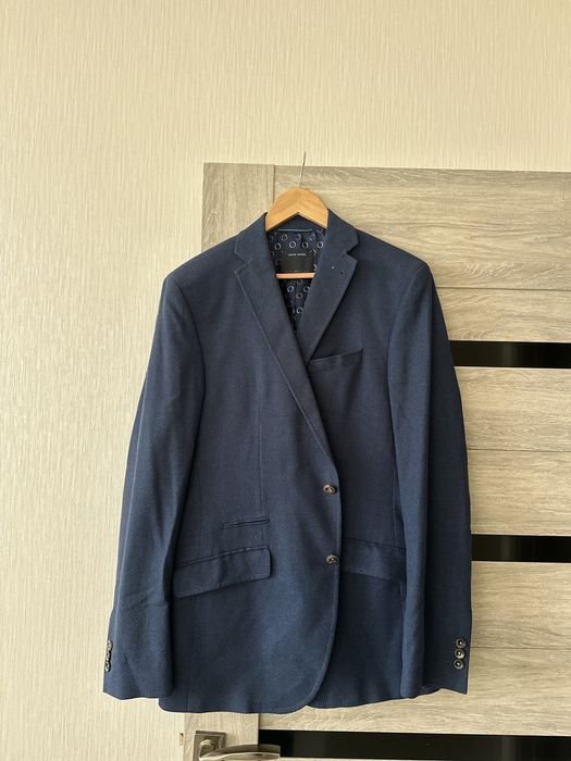 Herren Pierre Cardin Sakko Dunkelblau Stretch 40