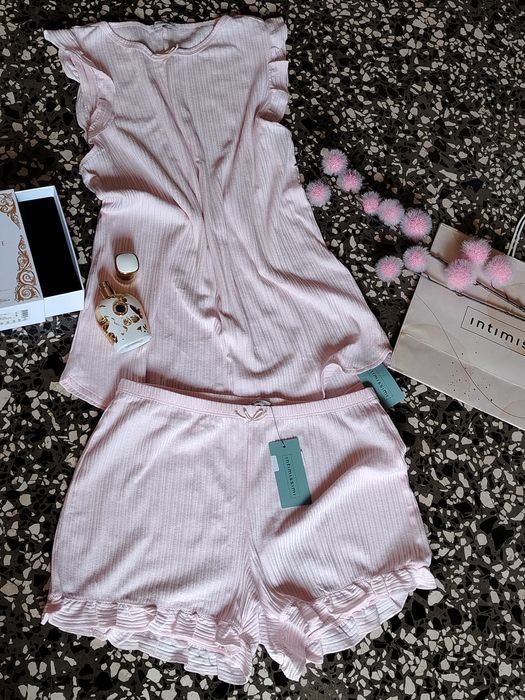 Женская Victoria's Secret Пижама Розовая Вискоза