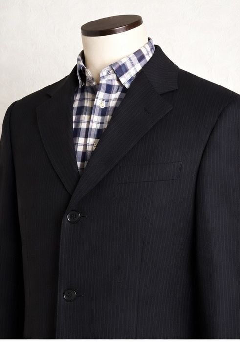 Uomo Canali Cappotto Nero Cashmere 44