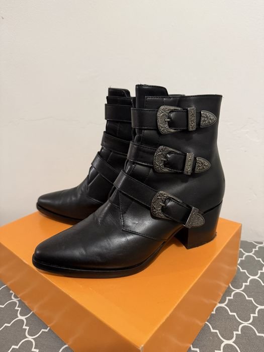 Женские Navyboot Ботинки Чёрные Кожа 37