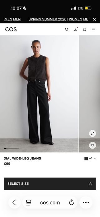 Женские COS Брюки Чёрные 38