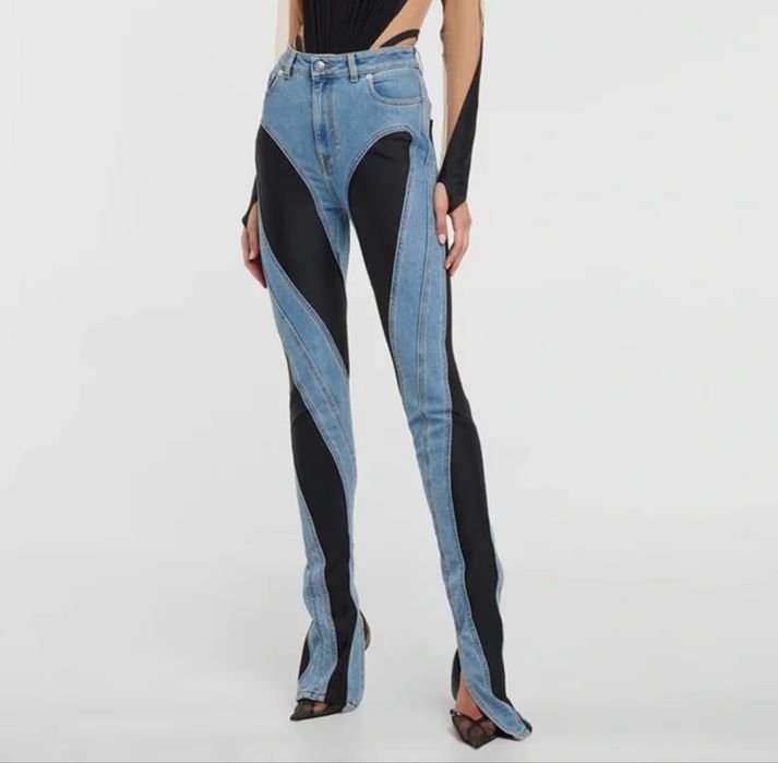 Herren Mugler Jeans Blau