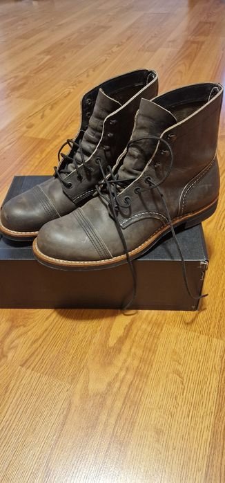 Men Red Wing Boots Brown Leather 44